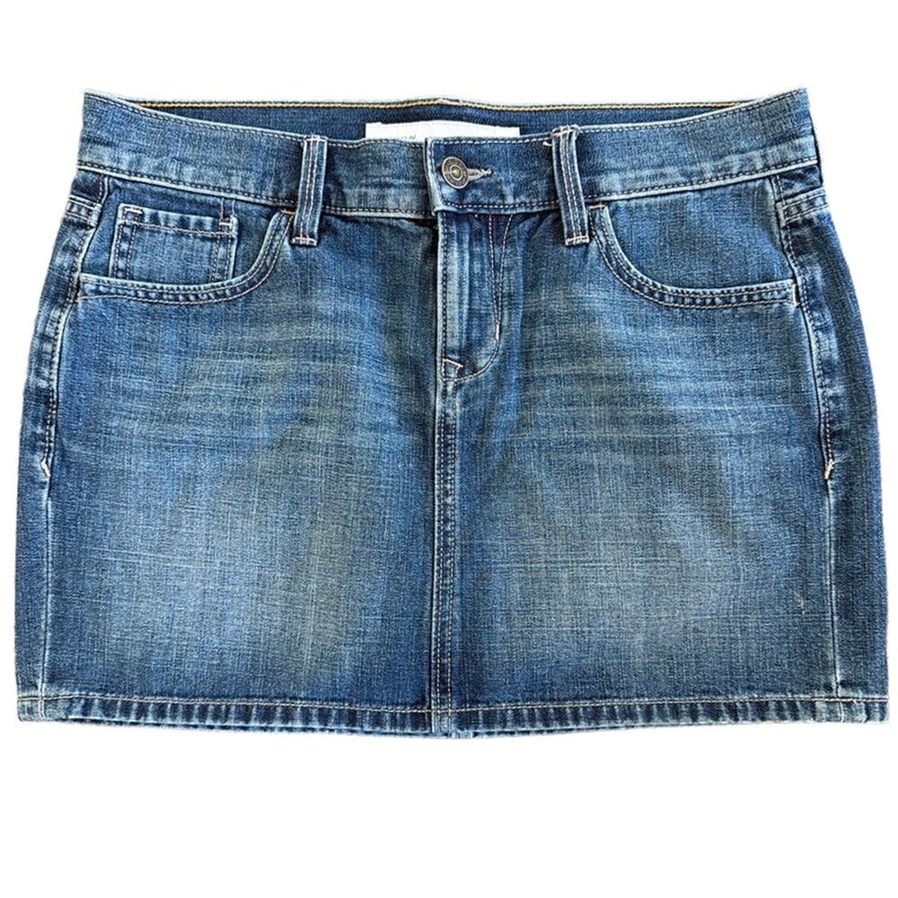 Mini Jean Skirt Women's small 4 100% cotton Denim Indie Skater Grunge-Chic